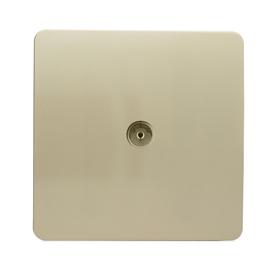 ART-TVSGO  TV Co-Axial 1 Gang Champagne Gold